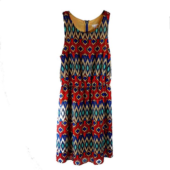Xhileration dress with aztec pattern S EUC - Picture 1 of 3